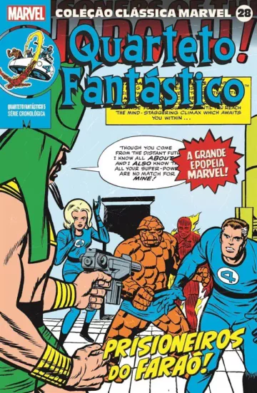 Capa de Coleção Clássica Marvel Vol. 28 - Quarteto Fantástico Vol. 5, Panini