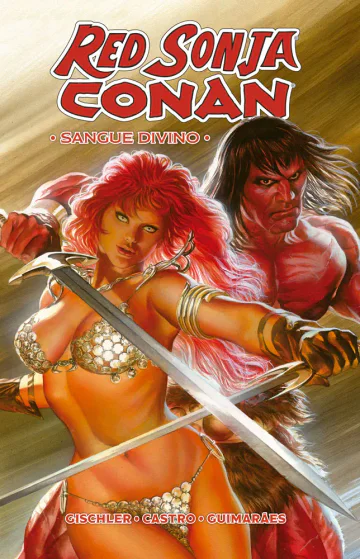 Capa de Red Sonja e Conan — Sangue Divino, Mythos Editora