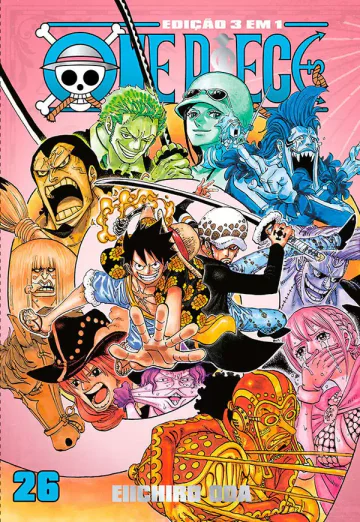 Capa de One Piece 3 Em 1 Vol. 26, Panini