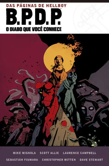 Capa de Hellboy e B.P.D.P. — O Diabo Que Você Conhece, Mythos Editora