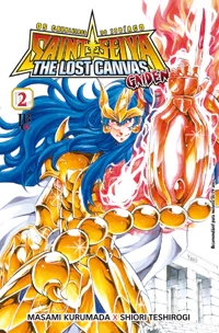 Capa de Os Cavaleiros do Zodíaco: The Lost Canvas Gaiden #02, Editora JBC