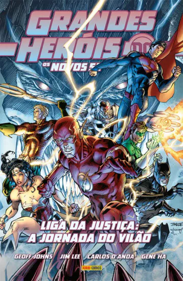Capa de Grandes Heróis DC: Os Novos 52 Vol. 13 - Liga Da Justiça: A Jornada Do Vilão, Panini