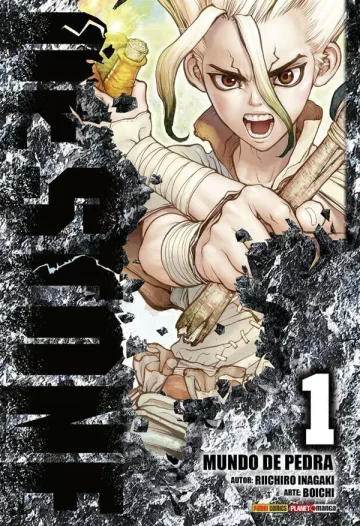 Capa de Dr. Stone Vol. 1, Panini