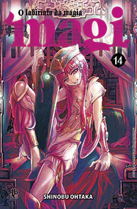 Capa de Magi - O Labirinto da Magia #14, Editora JBC