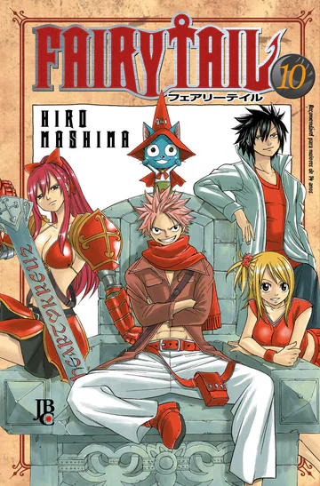 Capa de Fairy Tail #10, Editora JBC