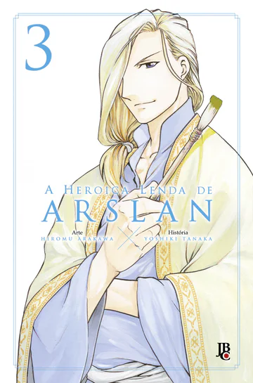 Capa de A Heroica Lenda de Arslan #03, Editora JBC