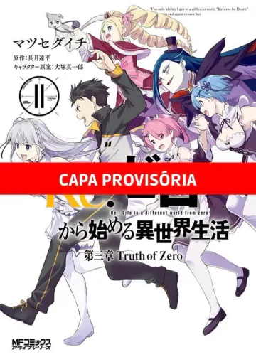 Capa de Re: Zero Capitulo 3 - A Verdade De Zero Vol. 11, Panini