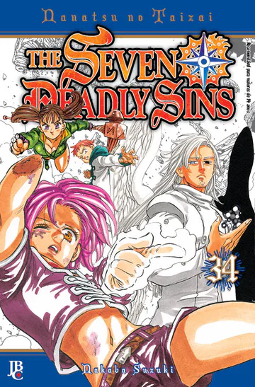 Capa de The Seven Deadly Sins #34, Editora JBC