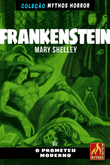 Capa de Pulp — Frankenstein, Mythos Editora