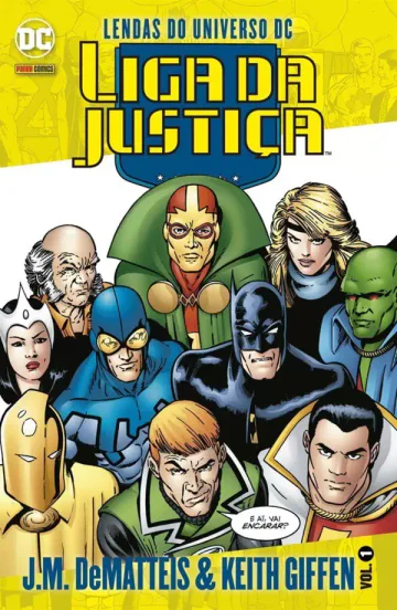 Capa de Lendas Do Universo DC: Liga Da Justiça Vol. 1, Panini