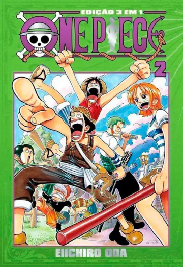Capa de One Piece 3 Em 1 Vol. 2, Panini