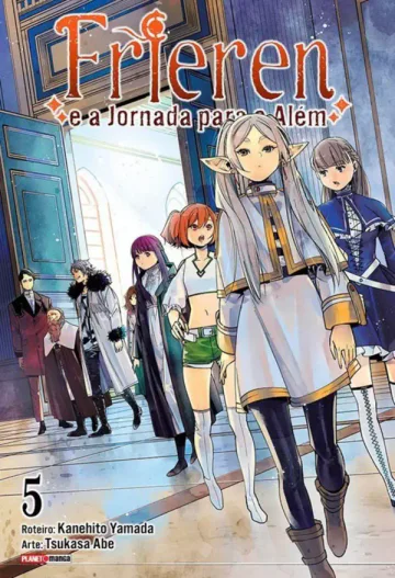 Capa de Frieren E A Jornada Para O Além Vol. 5, Panini