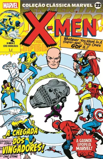 Capa de Coleção Clássica Marvel Vol. 22 - X-Men Vol. 2, Panini