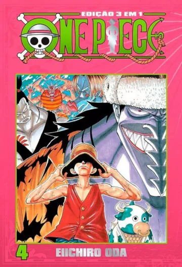 Capa de One Piece 3 Em 1 Vol. 4, Panini