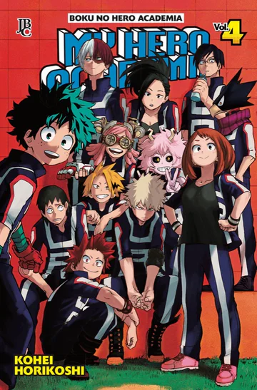 Capa de My Hero Academia #04, Editora JBC