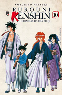 Capa de Rurouni Kenshin #10, Editora JBC
