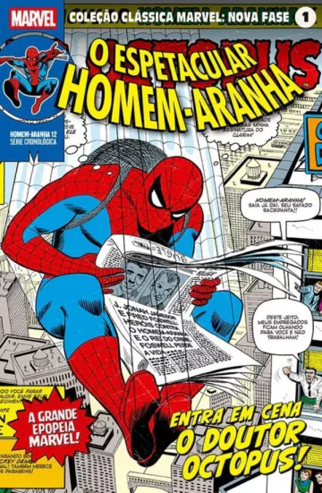 Capa de Coleção Clássica Marvel: Nova Fase Vol. 01 - Homem-Aranha 12, Panini