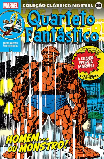 Capa de Coleção Clássica Marvel Vol. 55 - Quarteto Fantástico 12, Panini