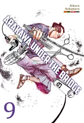 Capa de Arakawa Under The Bridge Vol. 9, Panini