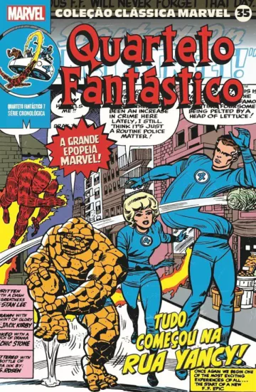 Capa de Coleção Clássica Marvel Vol. 35 - Quarteto Fantástico Vol. 7, Panini