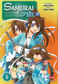 Capa de Samurai Girl #08, Editora JBC