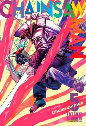 Capa de Chainsaw Man Vol. 5, Panini