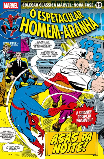 Capa de Coleção Clássica Marvel: Nova Fase Vol. 19 - Homem-Aranha 14 - Asas Da Noite!, Panini