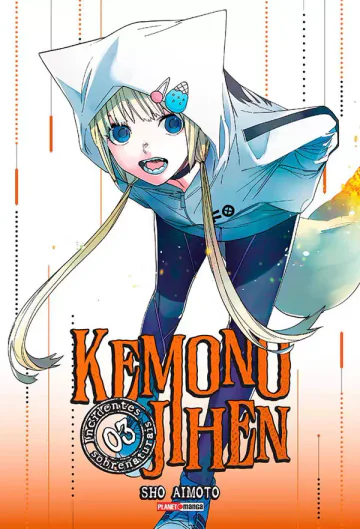 Capa de Kemono Jihen - Incidentes Sobrenaturais Vol. 3, Panini