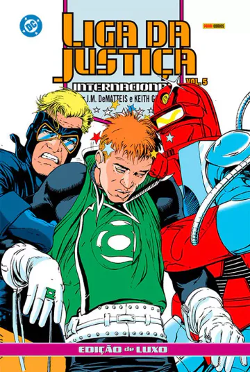 Capa de Liga Da Justiça Internacional Por J.M. DeMatteis E Keith Giffen – Edição De Luxo Vol. 5, Panini