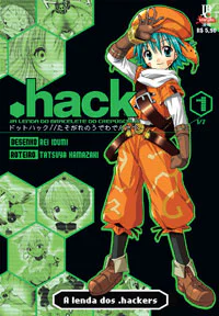 Capa de .hack//A Lenda do Bracelete do Crepúsculo #01, Editora JBC