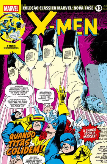 Capa de Coleção Clássica Marvel: Nova Fase Vol. 13 - X-Men: Quando Titãs Colidem!, Panini