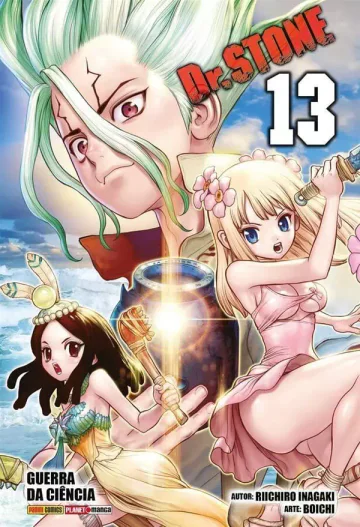 Capa de Dr. Stone Vol. 13, Panini