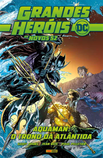 Capa de Grandes Heróis DC: Os Novos 52 Vol. 26 - Aquaman: O Trono Da Atlântida, Panini