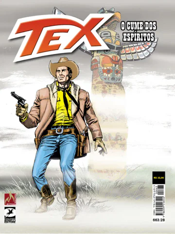 Capa de Tex nº 663 — O cume dos espíritos, Mythos Editora