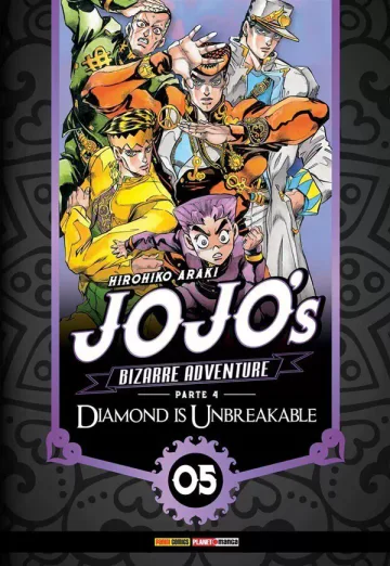 Capa de Jojo's Bizarre Adventure Parte 4: Diamond Is Unbreakable Vol. 5, Panini