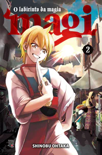 Capa de Magi - O Labirinto da Magia #02, Editora JBC