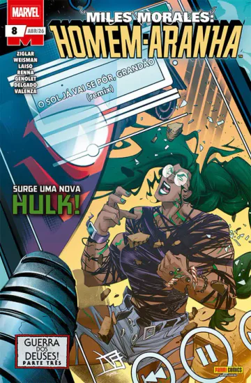 Capa de Miles Morales: Homem-Aranha (2025) 08, Panini