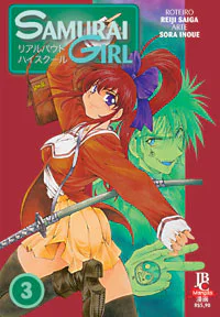 Capa de Samurai Girl #03, Editora JBC