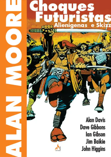Capa de Choques Futuristas & Skizz por Alan Moore, Mythos Editora