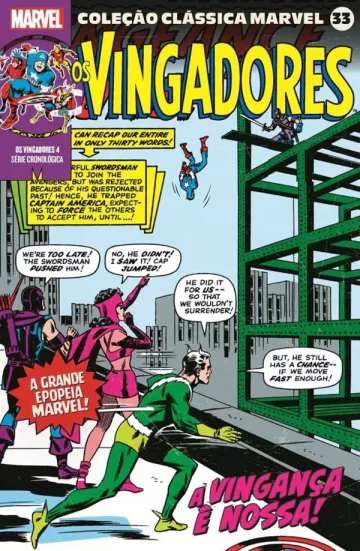 Capa de Coleção Clássica Marvel Vol. 33 - Vingadores Vol. 4, Panini