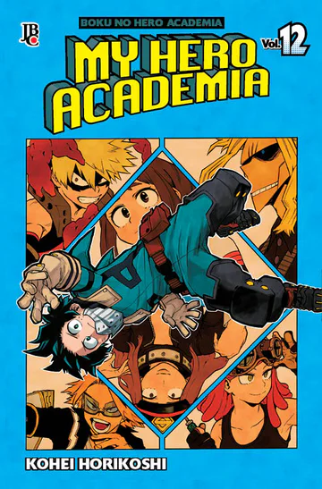 Capa de My Hero Academia #12, Editora JBC