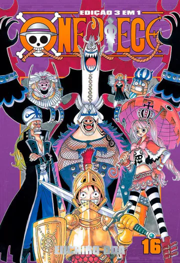 Capa de One Piece 3 Em 1 Vol. 16, Panini