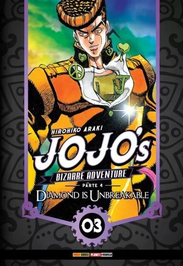 Capa de Jojo's Bizarre Adventure Parte 4: Diamond Is Unbreakable Vol. 3, Panini