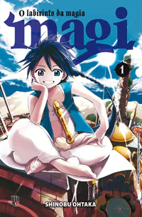 Capa de Magi - O Labirinto da Magia #01, Editora JBC