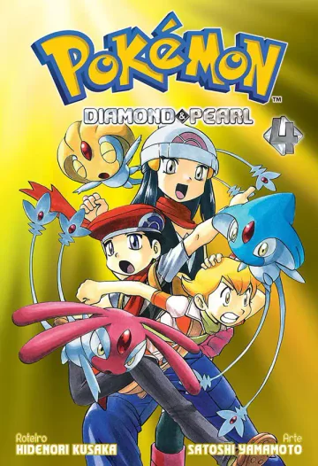 Capa de Pokémon Diamond And Pearl Vol. 4, Panini