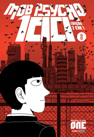 Capa de Mob Psycho 100 (2 Em 1) Vol. 8, Panini