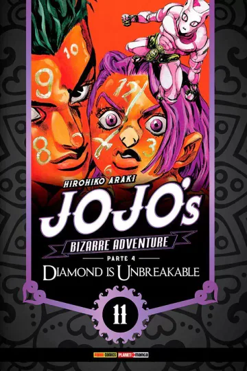 Capa de Jojo's Bizarre Adventure Parte 4: Diamond Is Unbreakable Vol. 11, Panini
