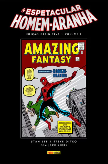 Capa de O Espetacular Homem-Aranha Edição Definitiva Vol. 1, Panini