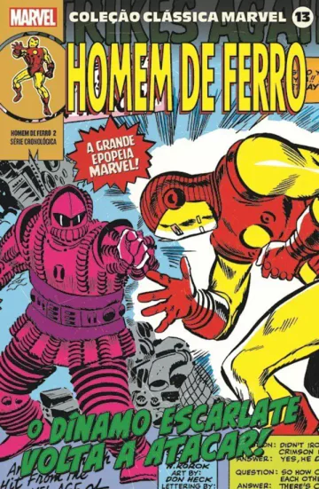 Capa de Coleção Clássica Marvel Vol. 13 - Homem De Ferro Vol. 2, Panini