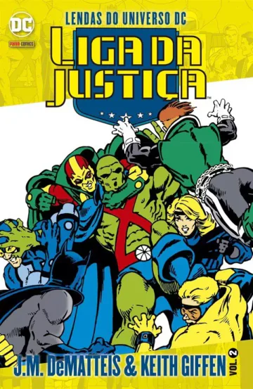 Capa de Lendas Do Universo DC: Liga Da Justiça Vol. 2, Panini